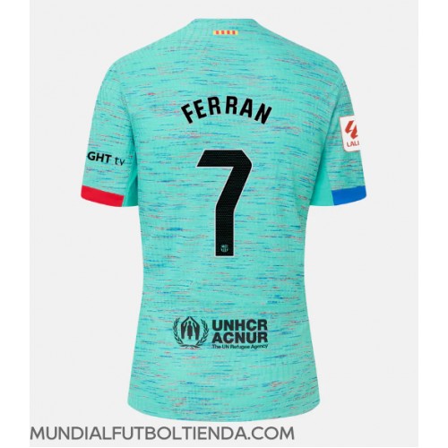 Camiseta Barcelona Ferran Torres #7 Tercera Equipación Replica 2023-24 mangas cortas